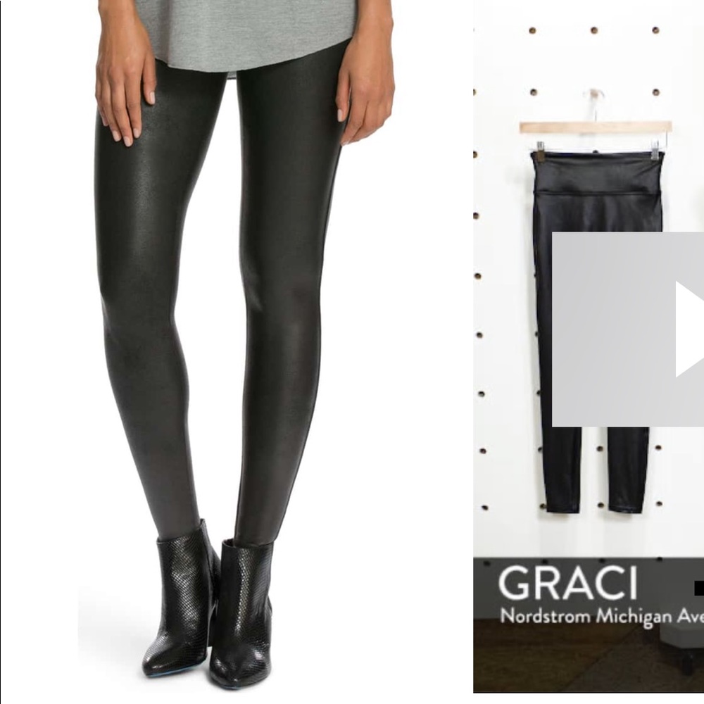 Spanx Faux Leather Leggings